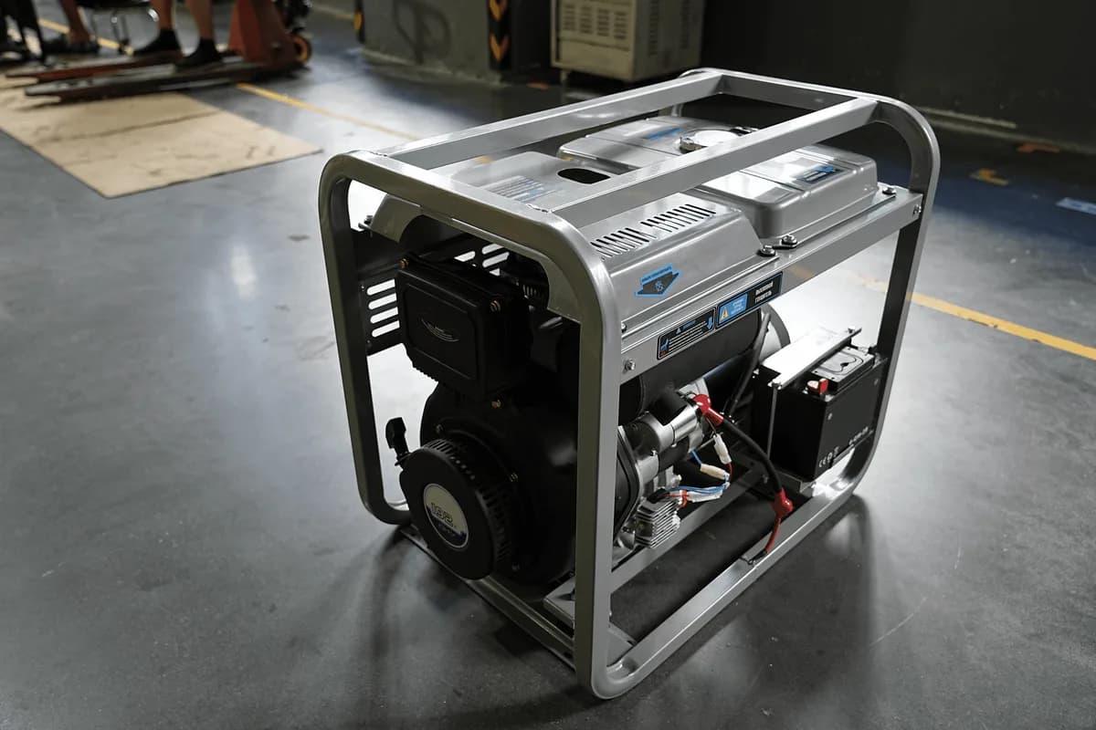 Генератор дизельный 7,0 кВт 220В с электростартером и колесами TOR KM7000D — фото 16